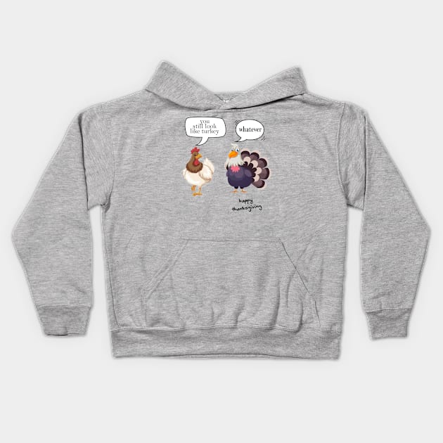 Happy Thanksgiving Days Kids Hoodie by Aldebaran